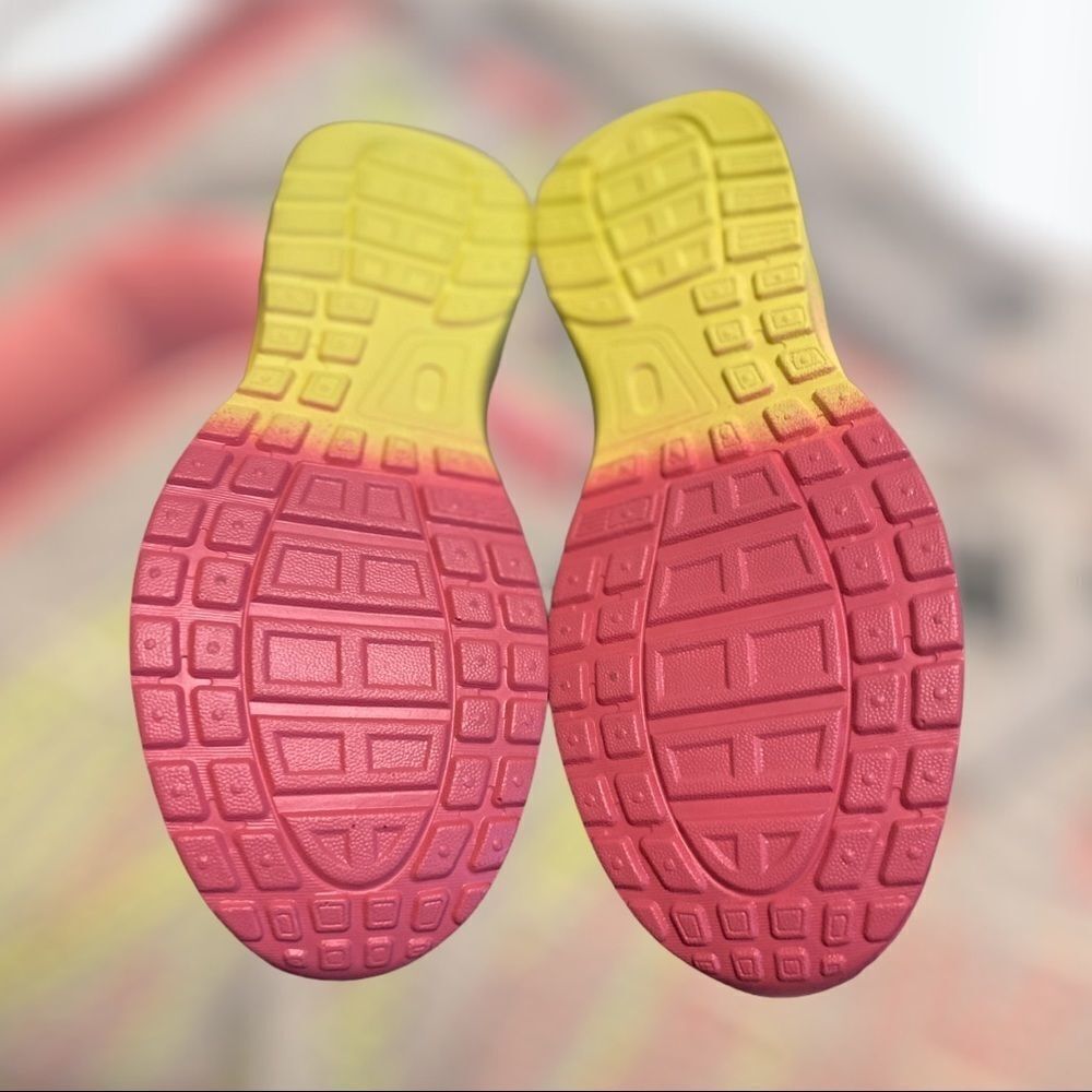 Omega Walk Hot Pink Yellow Sneakers 7 — image 6 of 6